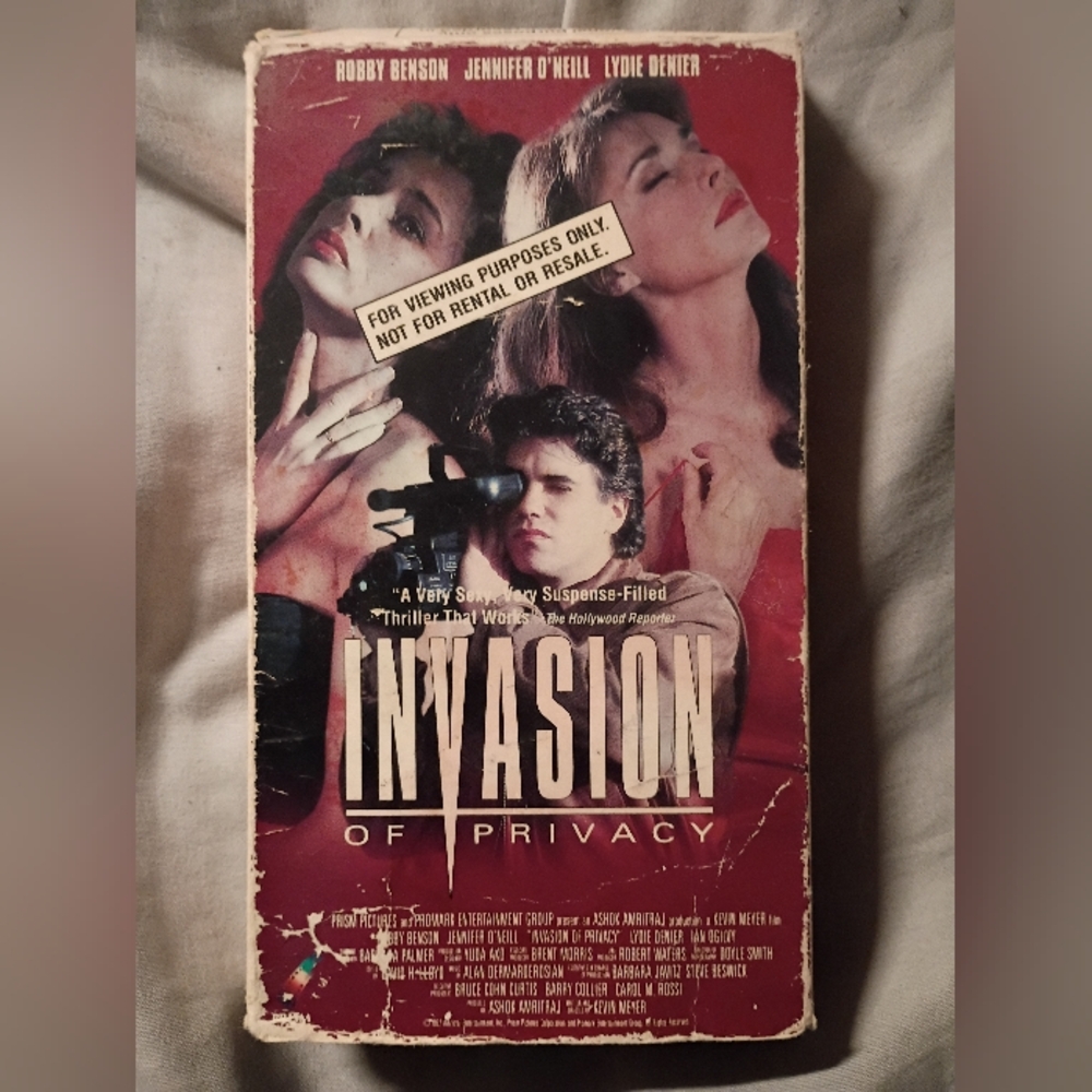 Invasion of Privacy VHS Movie Tape - Red Cover